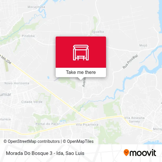 Morada Do Bosque 3 - Ida map