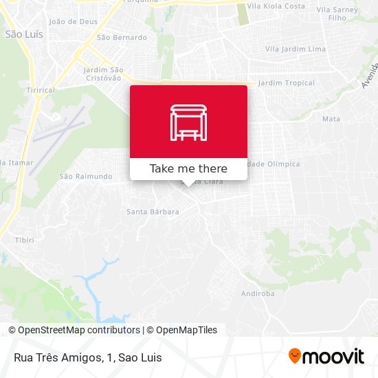 Rua Três Amigos, 1 map