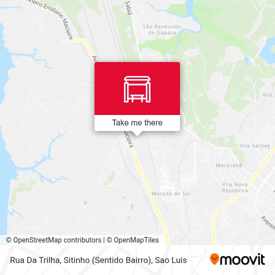 Rua Da Trilha, Sitinho (Sentido Bairro) map