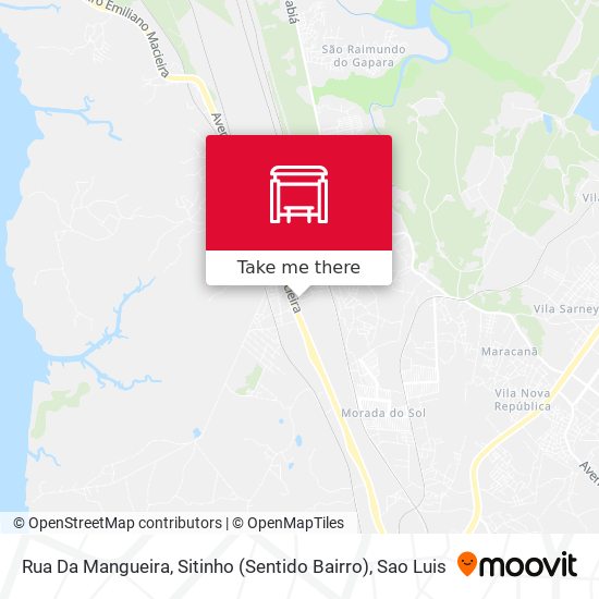 Rua Da Mangueira, Sitinho (Sentido Bairro) map
