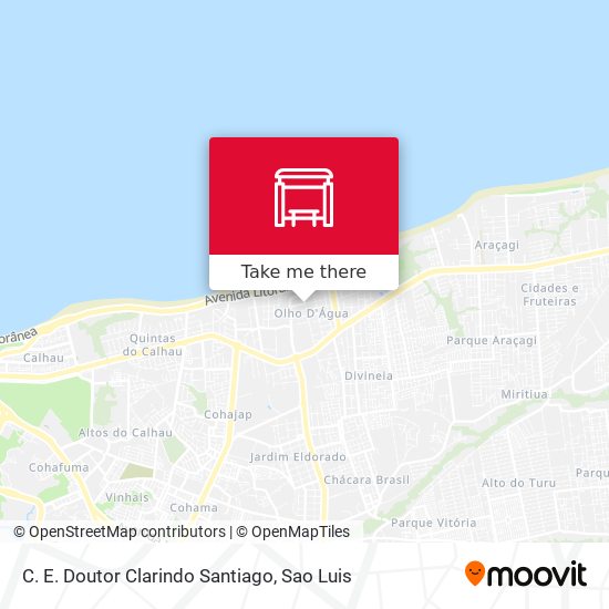 C. E. Doutor Clarindo Santiago map