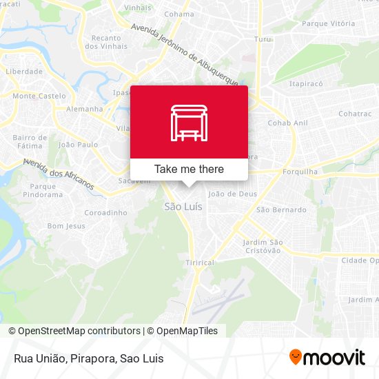 Rua União, Pirapora map