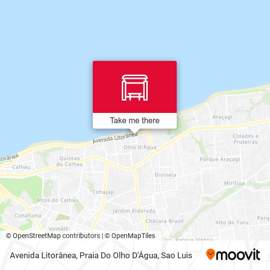 Avenida Litorânea, Praia Do Olho D'Água map