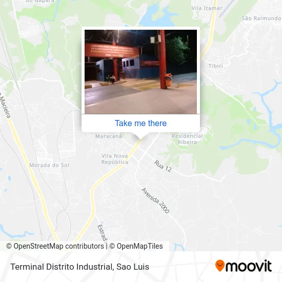 Terminal Distrito Industrial map