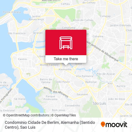 Condomínio Cidade De Berlim, Alemanha (Sentido Centro) map