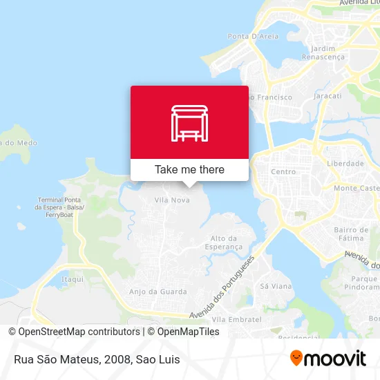 Rua São Mateus, 2008 map