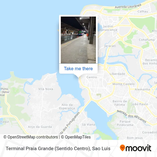 Terminal Praia Grande (Sentido Centro) map