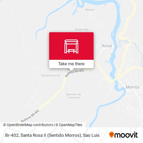 Br-402, Santa Rosa II (Sentido Morros) map