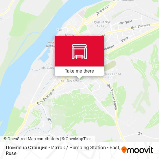 Карта Помпена Станция - Изток / Pumping Station - East