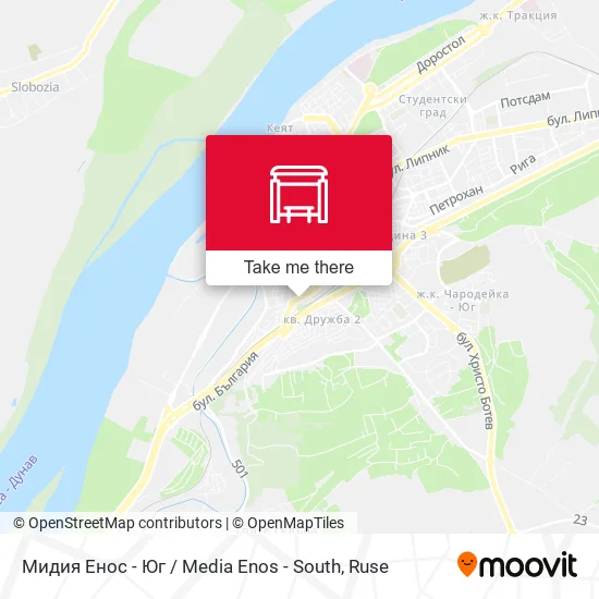 Мидия Енос - Юг / Media Enos - South map