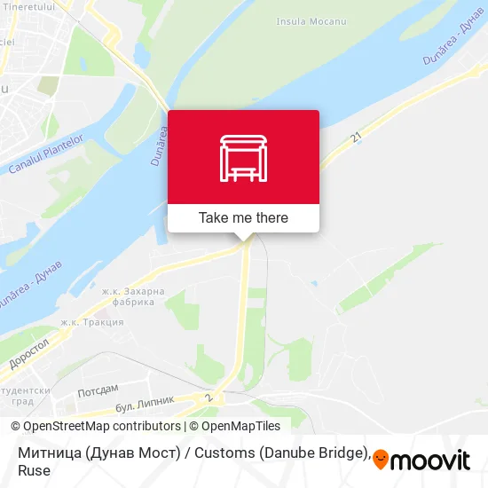 Карта Митница (Дунав Мост) / Customs (Danube Bridge)
