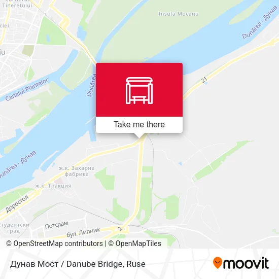 Карта Дунав Мост / Danube Bridge