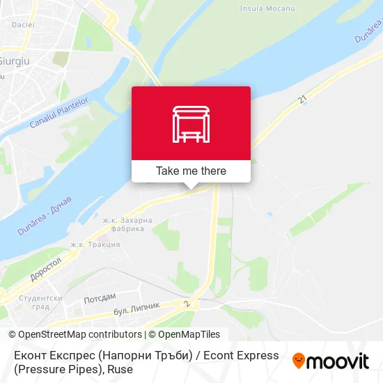 Карта Еконт Експрес (Напорни Тръби) / Econt Express (Pressure Pipes)