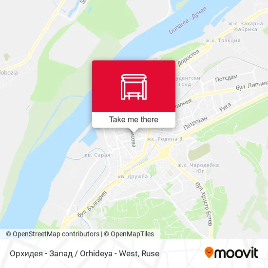 Карта Орхидея - Запад / Orhideya - West