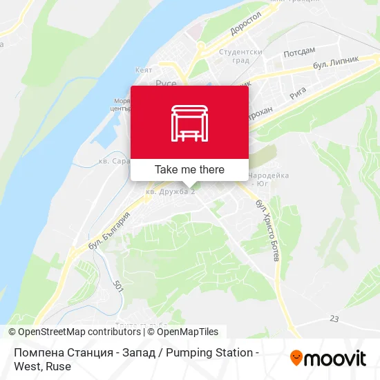 Карта Помпена Станция - Запад / Pumping Station - West