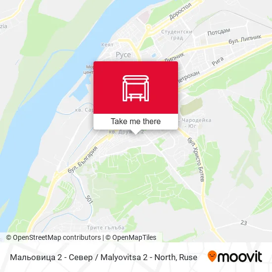 Карта Мальовица 2 - Север / Malyovitsa 2 - North