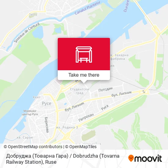 Карта Добруджа (Товарна Гара) / Dobrudzha (Tovarna Railway Station)