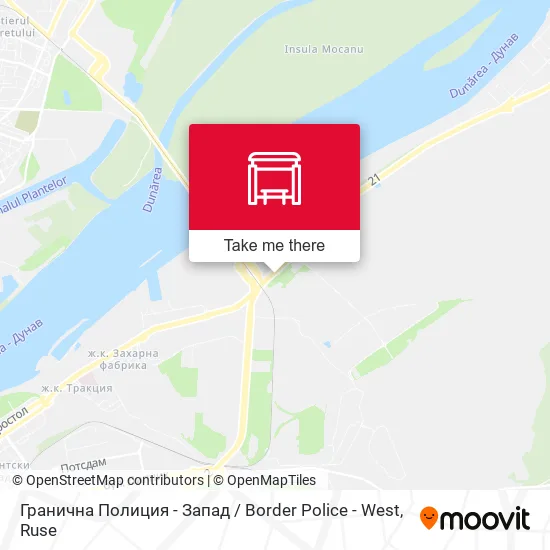 Карта Гранична Полиция - Запад / Border Police - West