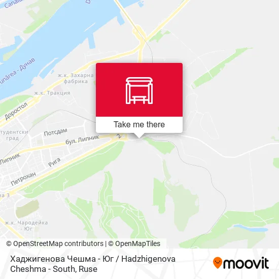 Карта Хаджигенова Чешма - Юг / Hadzhigenova Cheshma - South