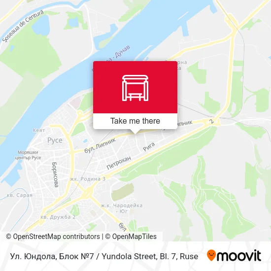 Карта Ул. Юндола, Блок №7 / Yundola Street, Bl. 7