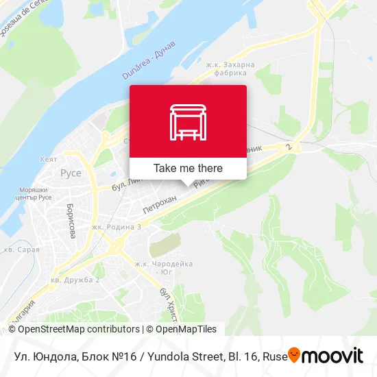 Карта Ул. Юндола, Блок №16 / Yundola Street, Bl. 16
