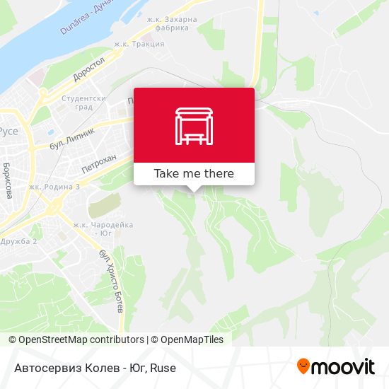 Автосервиз Колев - Юг map