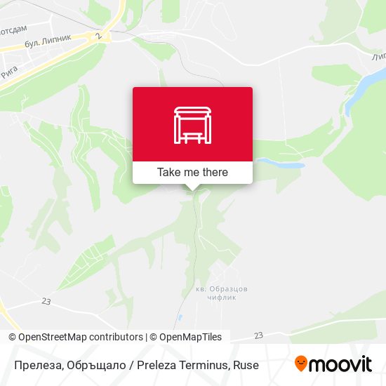 Прелеза, Обръщало map