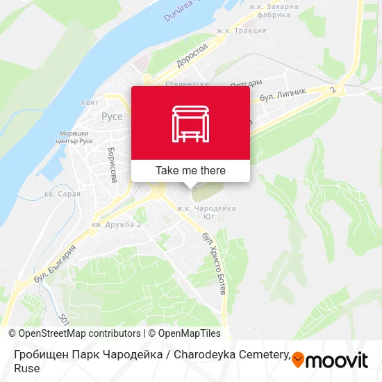 Карта Гробищен Парк Чародейка / Charodeyka Cemetery