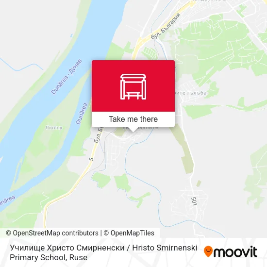 Карта Училище Христо Смирненски / Hristo Smirnenski Primary School