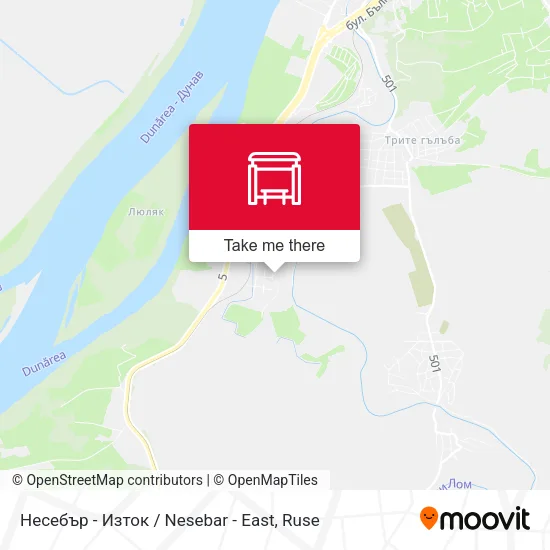 Карта Несебър - Изток / Nesebar - East