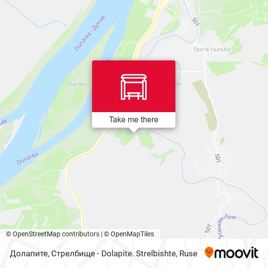 Карта Долапите, Стрелбище - Dolapite. Strelbishte