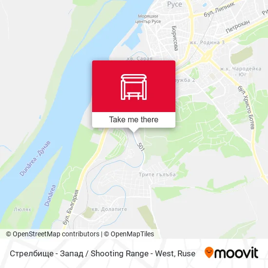 Карта Стрелбище - Запад / Shooting Range - West