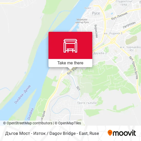 Дъгов Мост - Изток / Dagov Bridge - East map