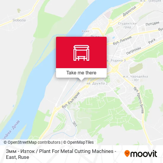 Змм - Изток / Plant For Metal Cutting Machines - East map