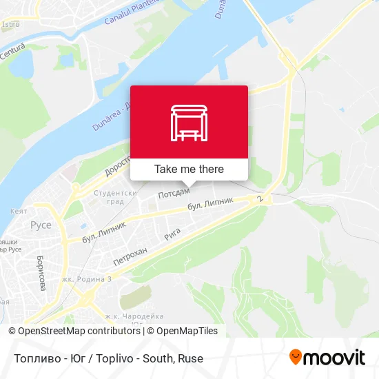 Карта Топливо - Юг / Toplivo - South