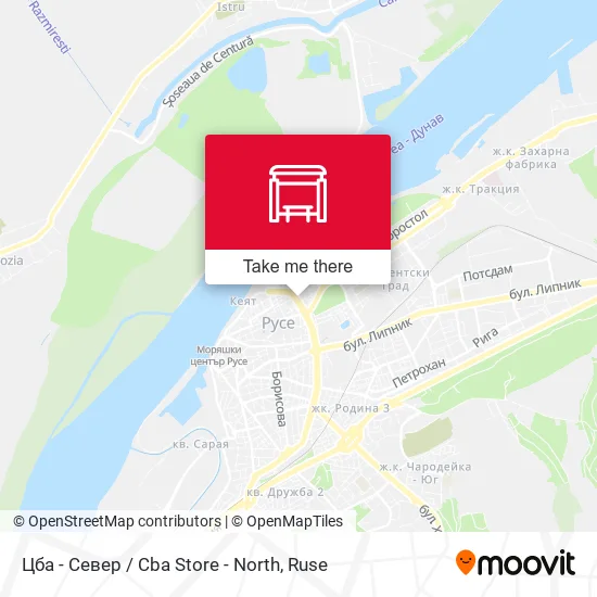Карта Цба - Север / Cba Store - North