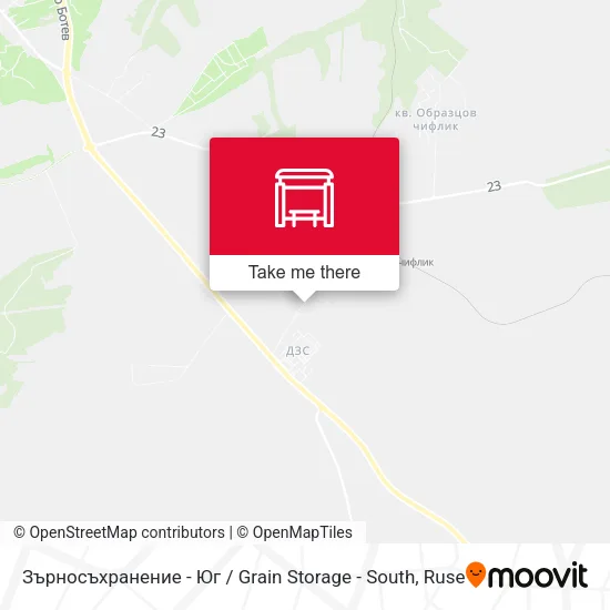 Карта Зърносъхранение - Юг / Grain Storage - South