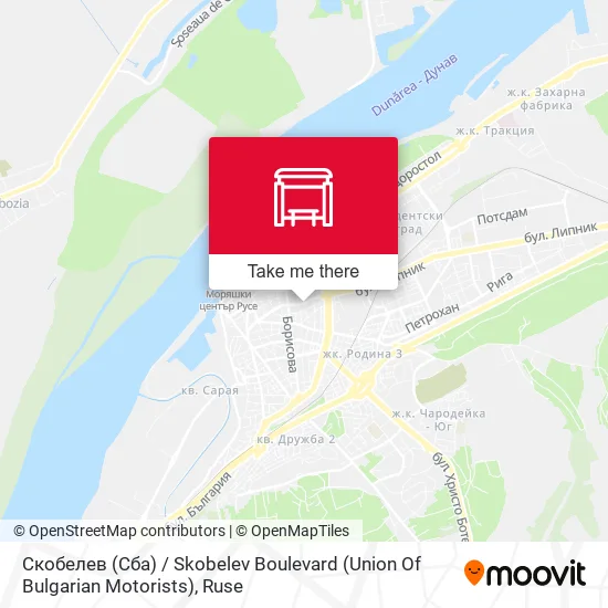 Карта Скобелев (Сба) / Skobelev Boulevard (Union Of Bulgarian Motorists)