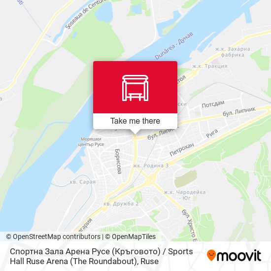 Спортна Зала Озк Арена Русе map