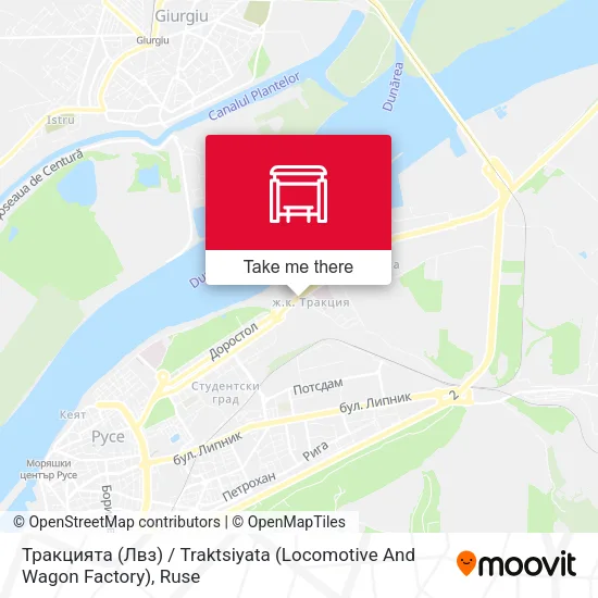 Тракцията (Лвз) / Traktsiyata (Locomotive And Wagon Factory) map