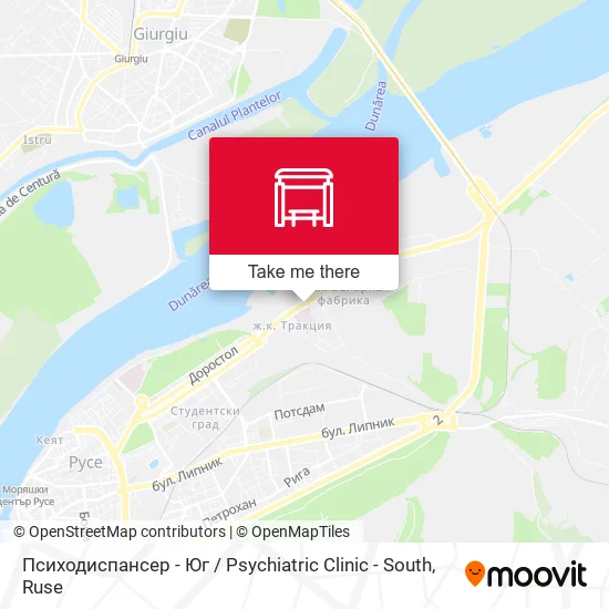 Психодиспансер - Юг / Psychiatric Clinic - South map