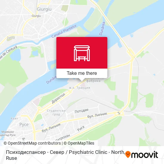 Карта Психодиспансер - Север / Psychiatric Clinic - North