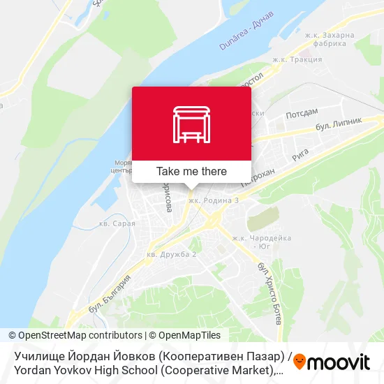 Училище Йордан Йовков (Кооперативен Пазар) / Yordan Yovkov High School (Cooperative Market) map