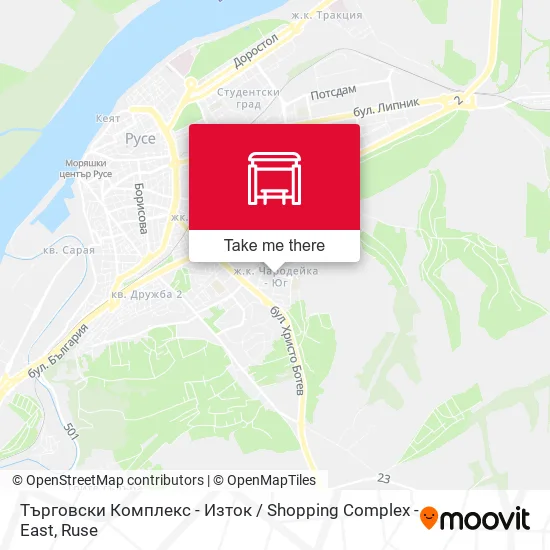 Карта Търговски Комплекс - Изток / Shopping Complex - East
