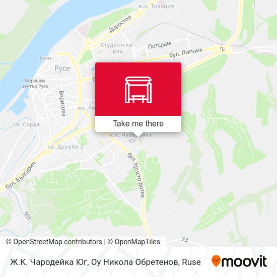 Карта Ж.К. Чародейка Юг, Оу Никола Обретенов