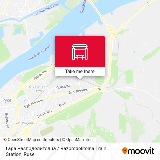 Карта Гара Разпрделителна / Razpredelitelna Train Station