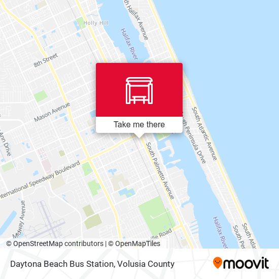 Daytona Beach Bus Station map