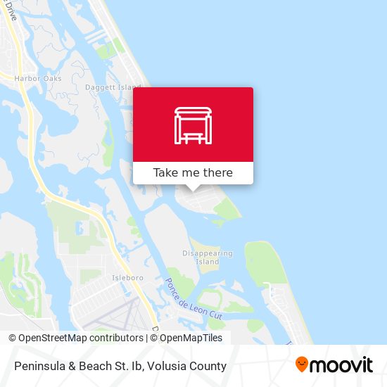 Peninsula & Beach St. Ib map
