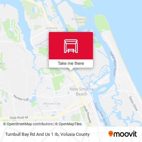 Turnbull Bay Rd And Us 1 Ib map