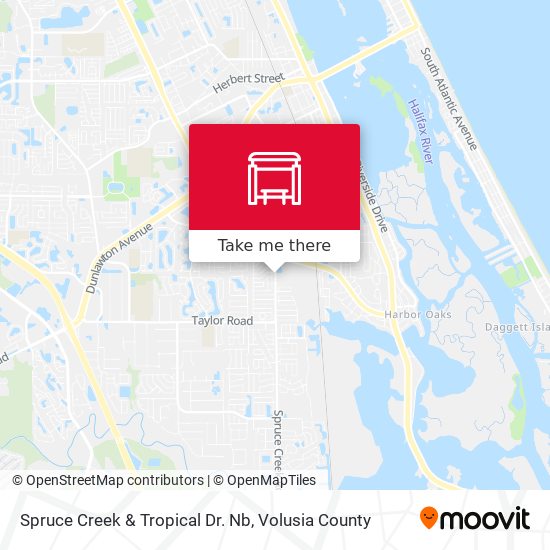 Spruce Creek & Tropical Dr. Nb map